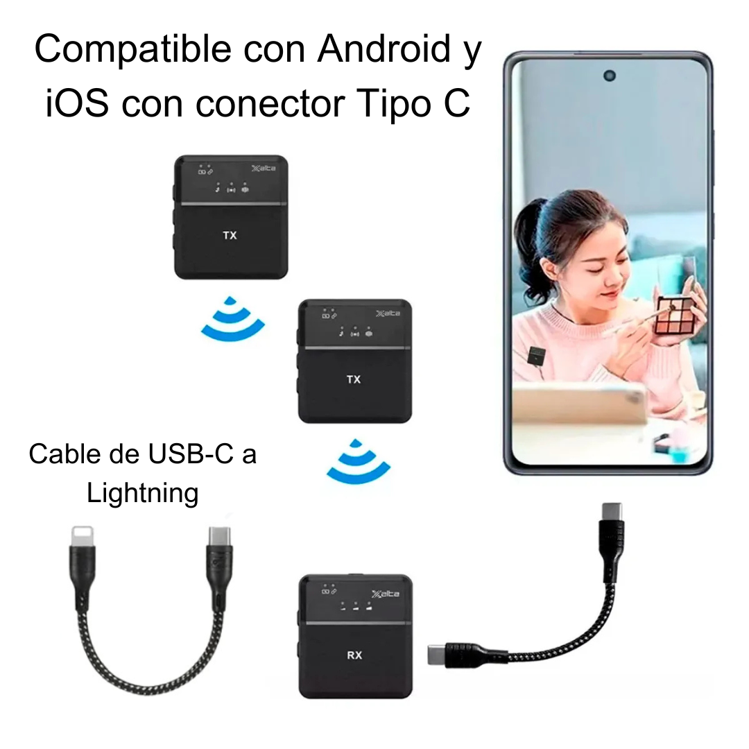 Micrófono Inalámbrico SX9 3 En 1
